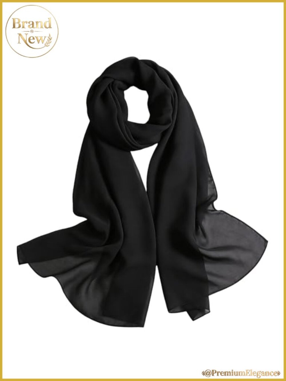 Women's Sheer Chiffon Scarf Long Shawl Wrap Evening Dress Accessory